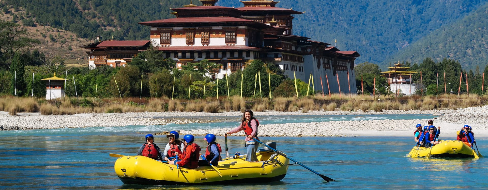White water rafting in Bhutan