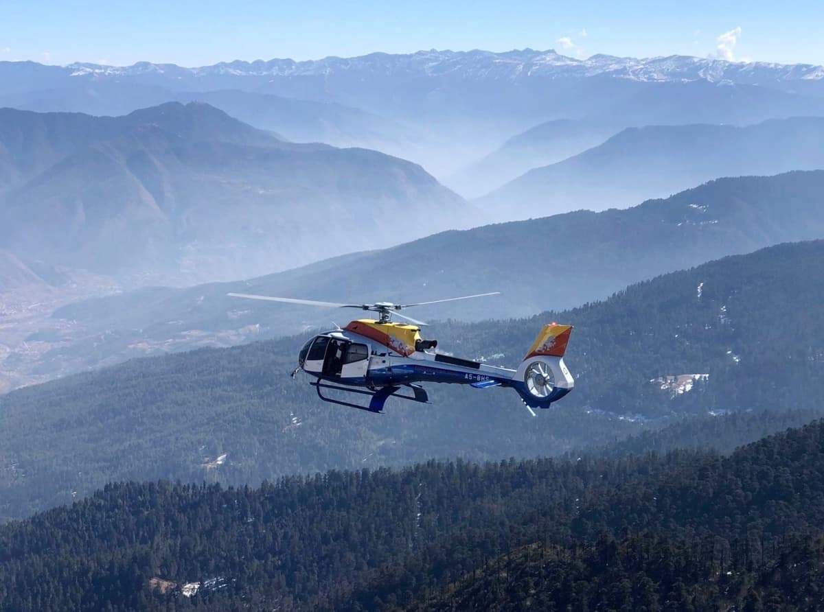 Top 5 Helicopter Tours in Bhutan