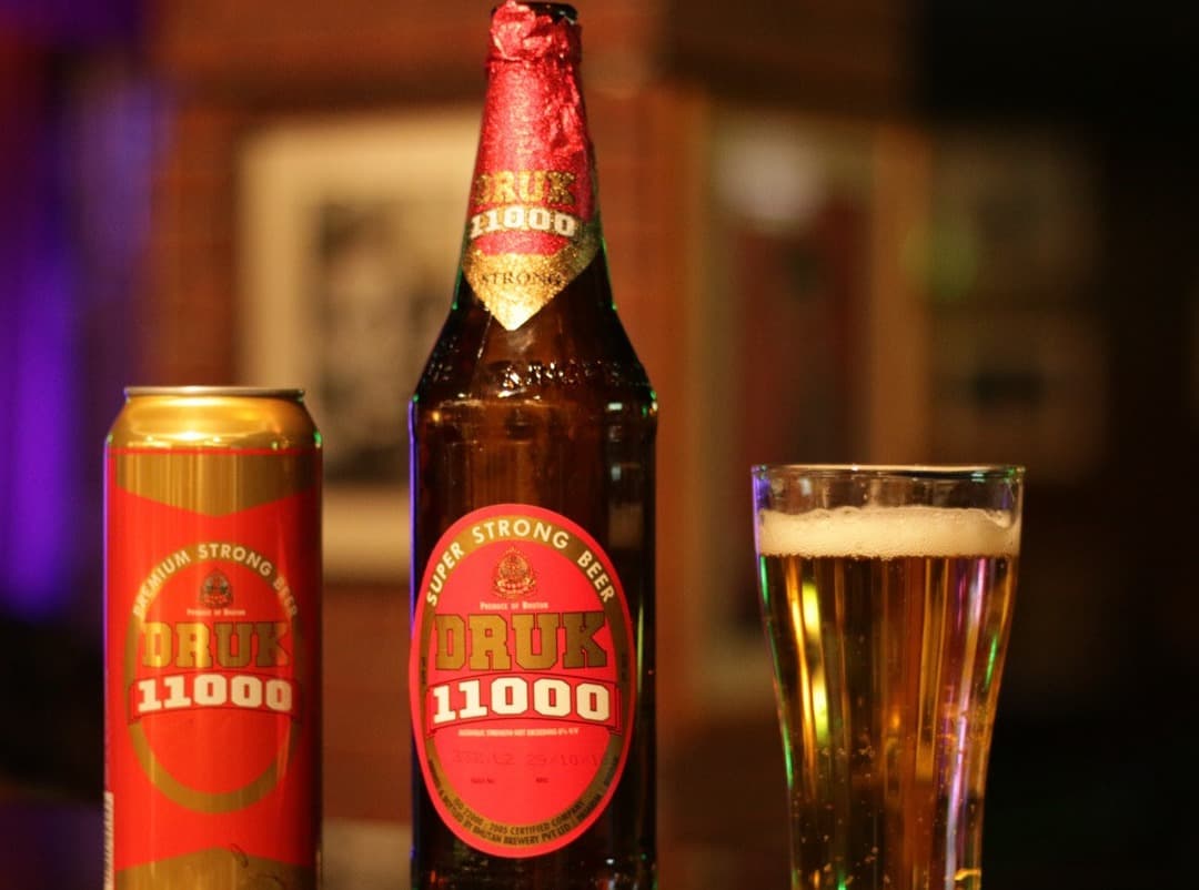 Local drinks and crafted beers in Bhutan